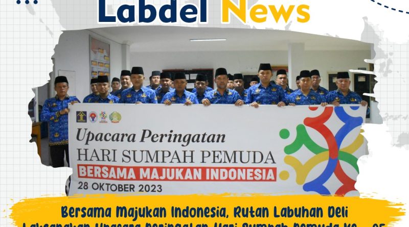 Bersama Majukan Indonesia, Rutan Labuhan Deli Laksanakan Upacara Peringatan Hari Sumpah Pemuda Ke – 95